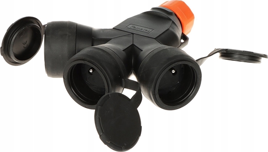 Picture of GNIAZDO PRZENONE POTRÓJNE XF188G-EPN 250 V 16 A Famatel