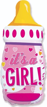 Изображение GoDan Balon foliowy 24 cale FX - Butelka (róowa), pakowany