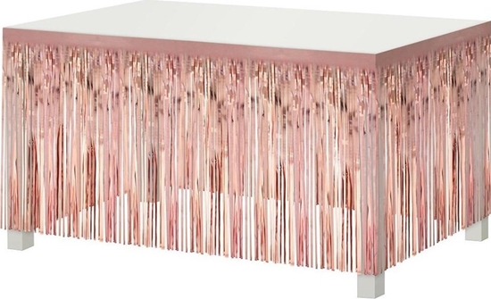 Изображение GoDan Dekoracja na brzeg stou róowo-zota 80x300cm