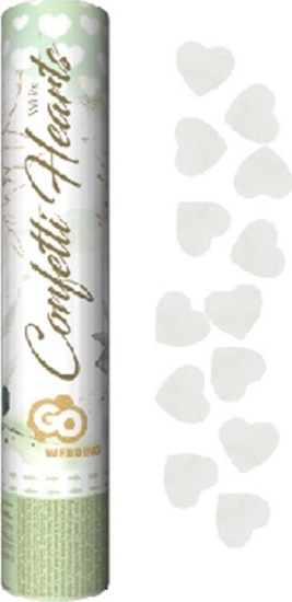 Изображение GoDan Konfetti pneumatyczne Serduszka biae 30cm