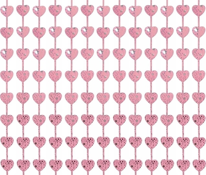 Attēls no GoDan Kurtyna B&C serca liliowe nadruk 100x200cm