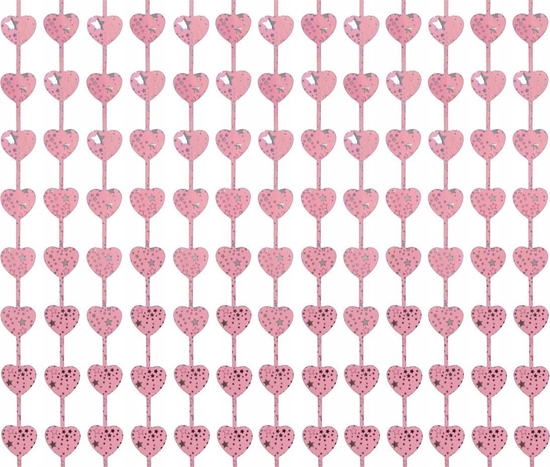 Picture of GoDan Kurtyna B&C serca liliowe nadruk 100x200cm