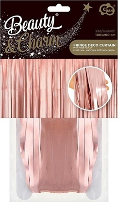 Attēls no GoDan Kurtyna matowa róowo-zota 100x200cm