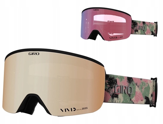 Picture of Gogle zimowe GIRO AXIS GREEN MARBLE (Szyba lustrzana kolorowa VIVID-Carl Zeiss VIVID PETROL 19-42% S2 + Szyba lustrzana kolorowa VIVID-Carl Zeiss INFRARED 58% S1) (NEW 2024/2025)