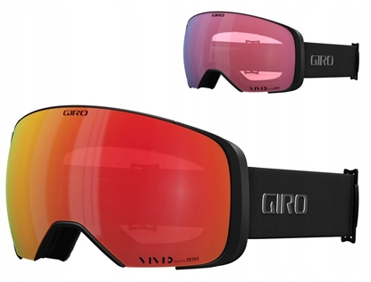 Attēls no Gogle zimowe GIRO COMP BLACK WHITE INDICATOR (Szyba lustrzana kolorowa VIVID-Carl Zeiss EMBER 19-42% S2 + Szyba lustrzana kolorowa VIVID-Carl Zeiss INFRARED 50% S1) (NEW 2024/2025)
