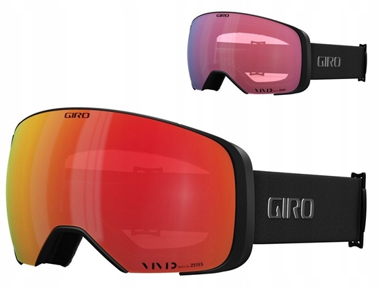 Picture of Gogle zimowe GIRO COMP BLACK WHITE INDICATOR (Szyba lustrzana kolorowa VIVID-Carl Zeiss EMBER 19-42% S2 + Szyba lustrzana kolorowa VIVID-Carl Zeiss INFRARED 50% S1) (NEW 2024/2025)