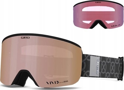 Attēls no Gogle zimowe GIRO ELLA BLACK MONGRAM (szyba VIVID ROSE GOLD 00% S3 + VIVID INFRARED 62% S1) (NEW 2024/2025)