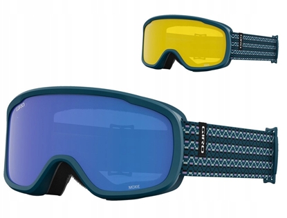 Attēls no Gogle zimowe GIRO MOXIE HARBOR BLUE SEQUENCE (szyba GREY COBALT 8-18% S3 + YELLOW 77% S1) (NEW 2023/2024)