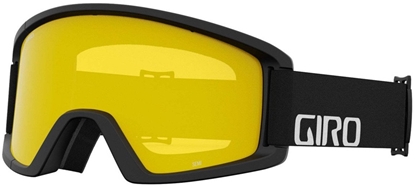 Изображение Gogle zimowe GIRO SEMI BLACK WORDMARK (Szyba lustrzana kolorowa AMBER SCARLET 19-42% S2 + Szyba kolorowa YELLOW 84% S0) (NEW 2023/2024)