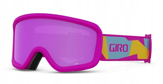 Picture of Gogle zimowe juniorskie GIRO CHICO 2.0 PINK GEO CAMO (Szyba lustrzana kolorowa AMBER PINK 19-42% S2) (NEW 2023/2024)