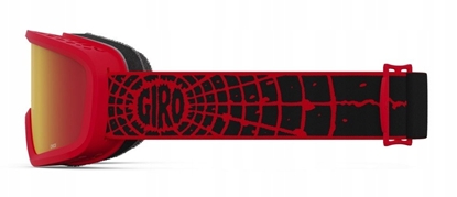 Attēls no Gogle zimowe juniorskie GIRO CHICO 2.0 RED SOLAR FLAIR (Szyba lustrzana kolorowa AMBER SCARLET 19-42% S2) (NEW 2023/2024)