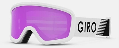 Attēls no Gogle zimowe juniorskie GIRO CHICO 2.0 WHITE ZOOM (Szyba lustrzana kolorowa AMBER PINK 19-42% S2) (NEW 2023/2024)