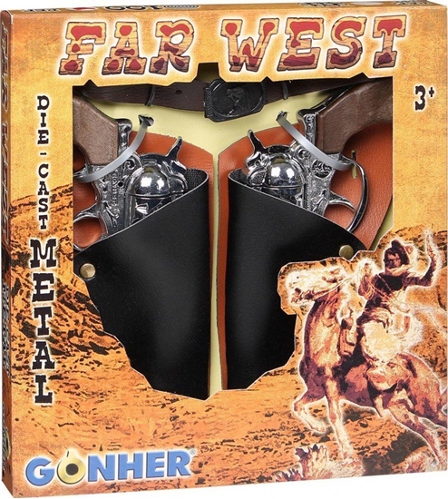 Picture of Gonher Zestaw kowbojski 2 rewolwery+pasek GONHER