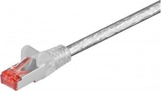 Изображение Goobay CAT 6 Kabel czcy, S/FTP (PiMF), Przezroczysty - Dugo kabla 0.15 m