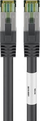 Picture of Goobay Goobay CAT 8.1 patch cable, S / FTP (PiMF), black, 2 m - LSZH halogen-free, copper AWG 24 (66722)