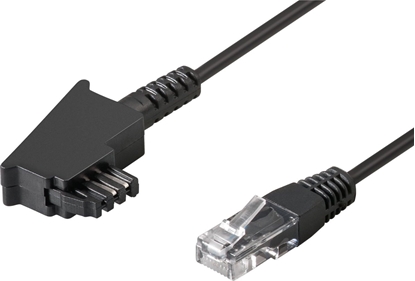 Picture of Goobay goobay TAE Anschlusskabel DSL/VDSL, Kabel schwarz, 10 Meter - 51235