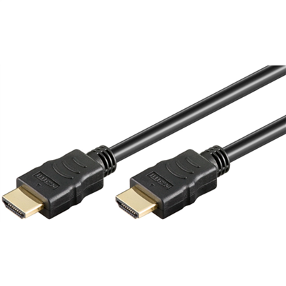 Picture of Goobay High Speed HDMI Cable with Ethernet 61163 Black  HDMI to HDMI  10 m