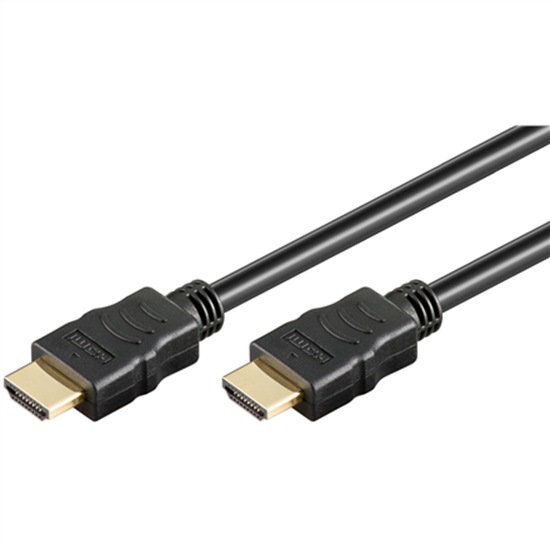 Picture of Goobay High Speed HDMI Cable with Ethernet 61163 Black  HDMI to HDMI  10 m