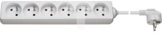 Picture of Goobay Przeduacz 6-gniazda z/u 1,5m, biay - 69642