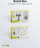 Picture of Goobay 59508 Tabletop TV Stand Basic Fix, Black