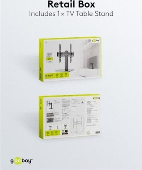 Picture of Goobay 59508 Tabletop TV Stand Basic Fix, Black