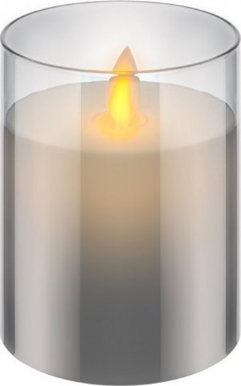 Picture of Goobay wieca LED z prawdziwego wosku w szkle, 7,5 x 10 cm