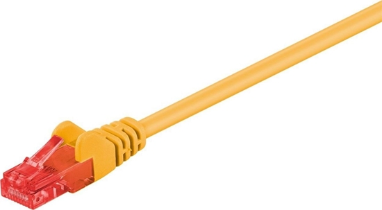 Изображение Goobay Wentronic Goobay CAT 6 Patch Cable, U/UTP, yellow, 5 m - CCA coppergemisch (68418)