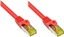 Изображение Good Connections RJ45 Patch Cable withCat.7 RohCable and Rastnasenschutz (RNS), S/FTP, PiMF, halogen free, 600MHz, OFC, red, 1m, Good Connections (8070R- 010R)