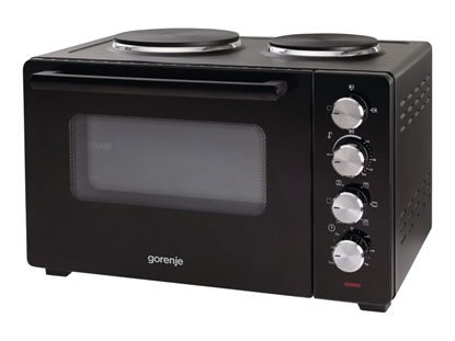 Picture of Gorenje | Mini Oven | OM30GBX | 30 L | Number of burners/cooking zones 2 | 1600 W | Black