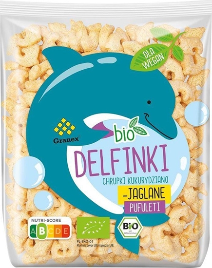 Picture of Granex Chrupki kukurydziano-jaglane Delfinki BIO* 80 g