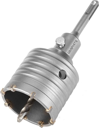 Attēls no Graphite OTWORNICA WIDIOWA 65MM Z ADAPTEREM SDS+ ORAZ WIERTEM PILOTUJCYM GRAPHITE