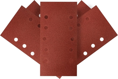 Attēls no Graphite Papier cierny na rzep 115 x 230 mm, K120, 5 szt., z otworami