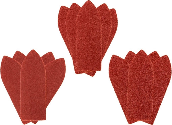 Picture of Graphite Papier cierny na rzep delta 32 x 92 mm, K60, K100, K180, zestaw 15 szt.