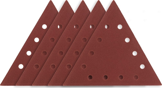 Picture of Graphite Papier cierny na rzep K120, trójktny z 12 otworami, 5szt do szlifierki 59G264