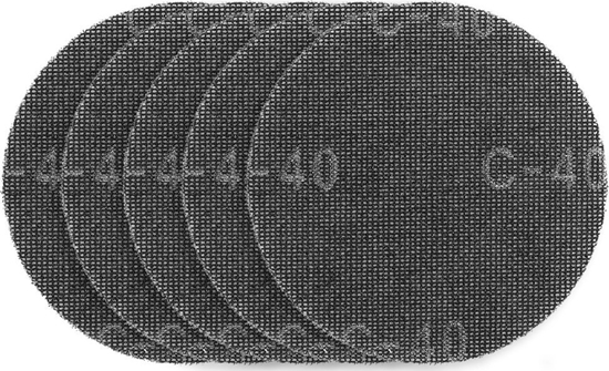 Picture of Graphite Siatka cierna do gipsu na rzep 180 mm, K40, 5szt do szlifierki 59G263