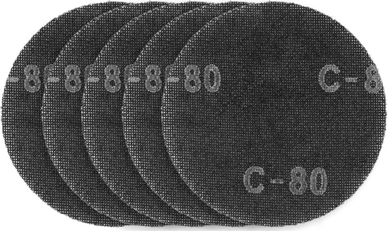 Picture of Graphite Siatka cierna do gipsu na rzep 180 mm, K80, 5szt do szlifierki 59G263