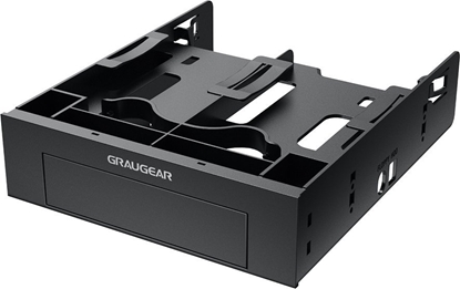 Изображение Graugear GRAUGEAR Einbaurahmen für 2x 2,5" & 3,5" HDD/SSD in 5,25"