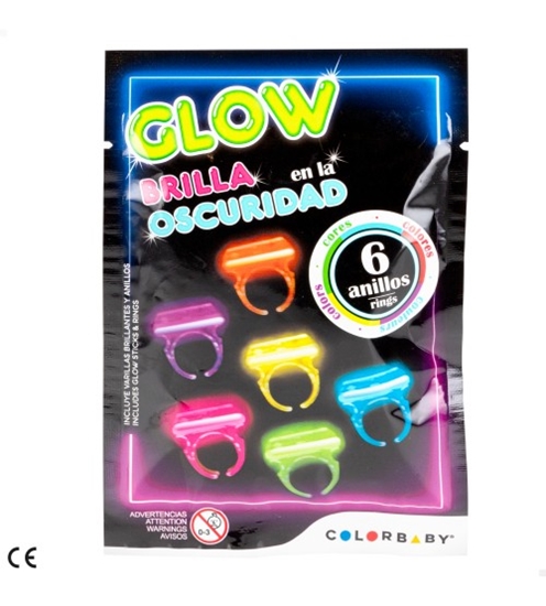 Picture of Gredzentiņi tumšā spīdoši komplekts (6 gb.) 3+ CB37797