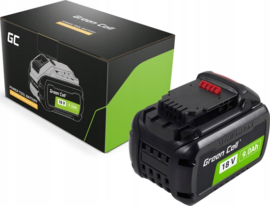 Picture of Green Cell Battery for DeWalt XR 18V 9Ah Replacement for DCB182 DCB184