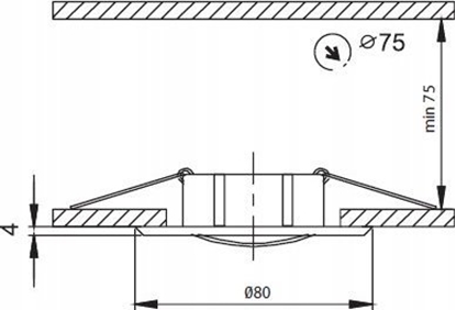 Picture of GREENLUX FaroForm Axl FF002180.0 oczko halogenowe oprawa sufitowa ruchoma 1x35W GU5,3 / GU10 MR16 matowy chrom