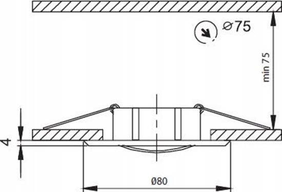 Picture of GREENLUX FaroForm Axl FF002180.0 oczko halogenowe oprawa sufitowa ruchoma 1x35W GU5,3 / GU10 MR16 matowy chrom