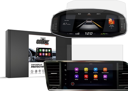 Изображение GrizzGlass Folia ceramiczna GrizzGlass CarDisplay Protection do Cupra Ateca 9,2" 2020 [2w1]
