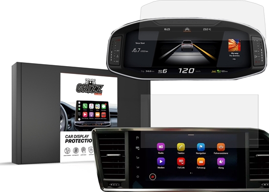Изображение GrizzGlass Folia ceramiczna GrizzGlass CarDisplay Protection do Cupra Ateca 9,2" 2020 [2w1]