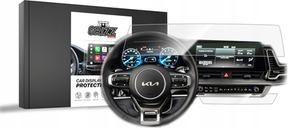Изображение GrizzGlass Folia ceramiczna GrizzGlass CarDisplay Protection do Kia Sportage 5 Wersja L 2021-2024 [2w1]