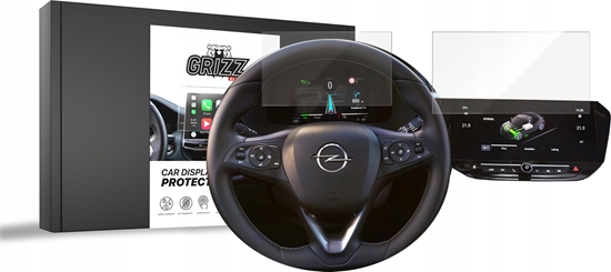 Изображение GrizzGlass Folia ceramiczna GrizzGlass CarDisplay Protection do Opel Corsa F 10" 2020-2024 [2w1]