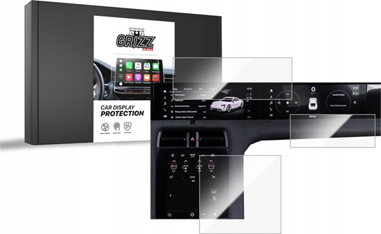 Изображение GrizzGlass Folia ceramiczna GrizzGlass CarDisplay Protection do Porsche Taycan 2024 [3w1]