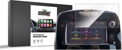 Изображение GrizzGlass Folia ceramiczna GrizzGlass CarDisplay Protection do Renault Twingo 3 7" R-link 2014