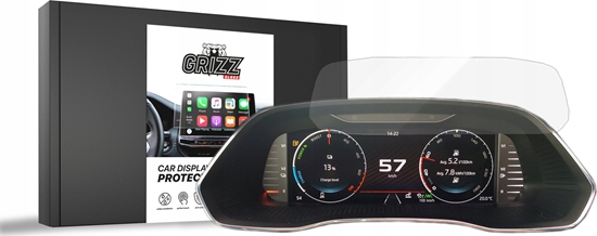Изображение GrizzGlass Folia ceramiczna GrizzGlass CarDisplay Protection do Skoda Superb 3 Virtual Cockpit 10,25" 2019