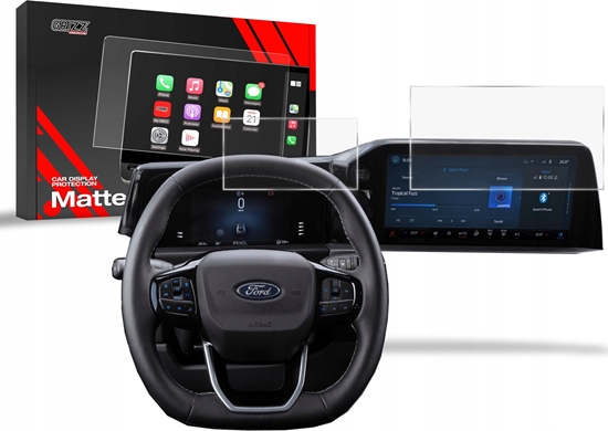 Изображение GrizzGlass Folia matowa GrizzGlass CarDisplay Protection do Ford Courier 8" 2023-2024 [2w1]