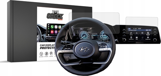 Изображение GrizzGlass Folia matowa GrizzGlass CarDisplay Protection do Hyundai Elanta CN 8 cali (zestaw)